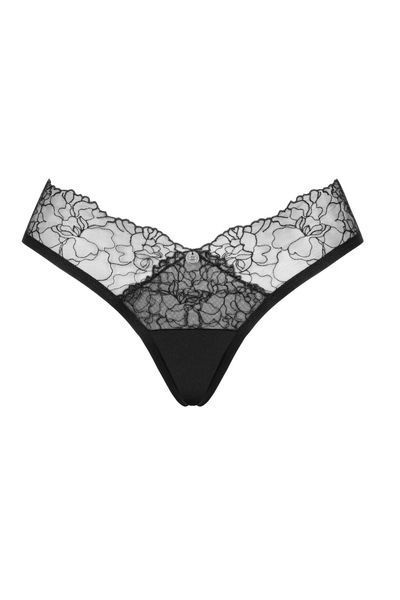 OBSESSIVE Еротична білизна трусики бразиліана BELLA ROU panties XS-S(р) чорний 14741