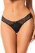 OBSESSIVE Еротична білизна трусики бразиліана BELLA ROU panties XS-S(р) чорний 14741