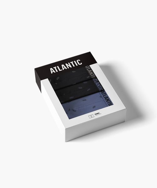 ATLANTIC Чоловіча білизна боксерки 3MH-227 CZA/DENJ/CZA L(р) мікс 20006