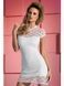 OBSESSIVE Еротична білизна сорочки та пеньюари DRESSITA 2XL(р) білий 03493