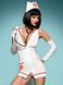 OBSESSIVE Еротична білизна ігрові костюми EMERGENCY DRESS L-XL(р) білий 18932