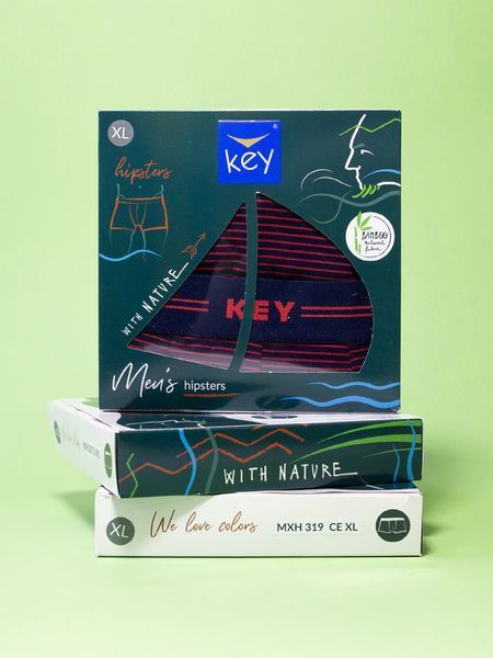 KEY Чоловіча білизна боксерки MXH 319 CE 3XL(р) cerwony 20170