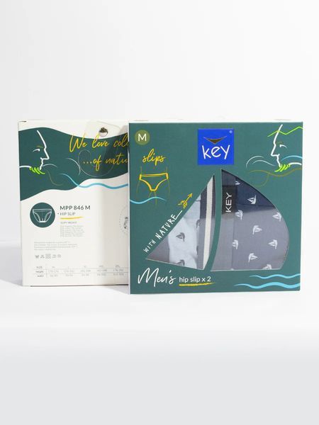 KEY Чоловіча білизна сліпи MPP 846 2XL(р) мікс 19529