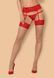 OBSESSIVE Еротична білизна панчохи 838-STO-3 L/XL(р) червоний 19157