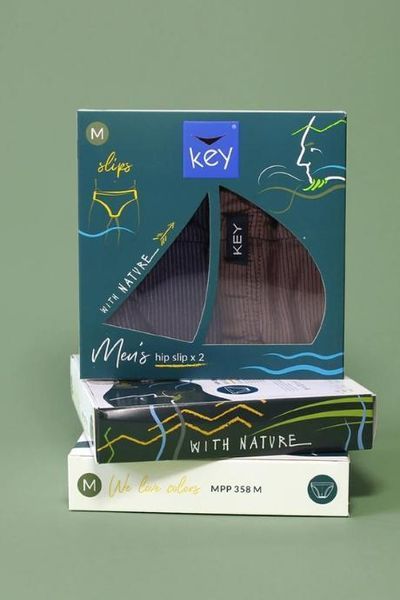 KEY Чоловіча білизна сліпи MPP 358 2XL(р) мікс 19715